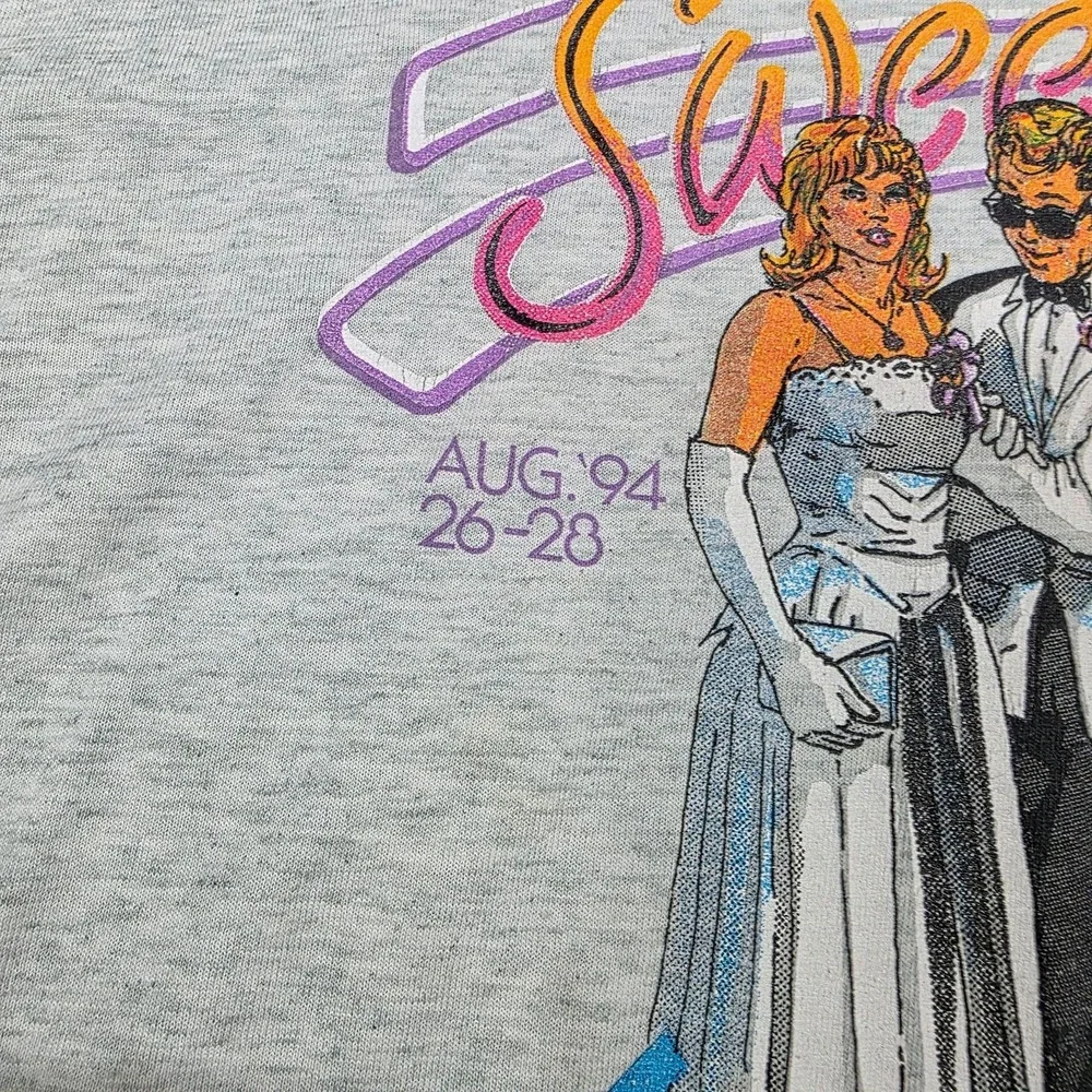 Vintage Wheels Of Time Sweet 16th Shirt Mens XL Gray Fruit Of The Loom 1994 90s